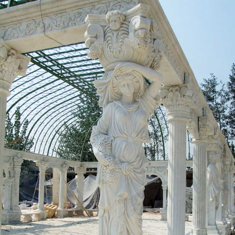 Hot Sale White stone gazebo