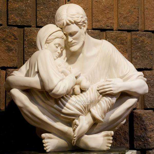Large Catholic Statue Life Size Marble Famous Holy Family Outside Statue Designs for Garden Decor for Sale