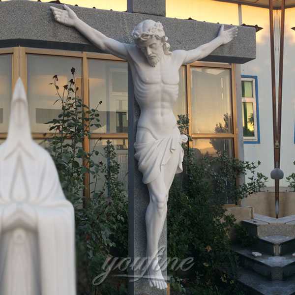 Life Size Catholic Church Famous Sculpture Crosses and Crucifixes with Jesus Statue for Sale CHS-288