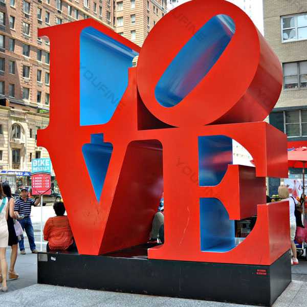 New York Park High Polished Outdoor Stainless Steel Love Sculpture Font for Sale for Garden Decor--CSS-43