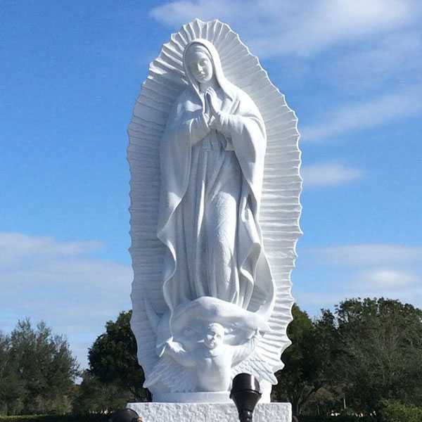 Our-Lady-of-Guadalupe-marble-statues-for-memorial-garden-at-church