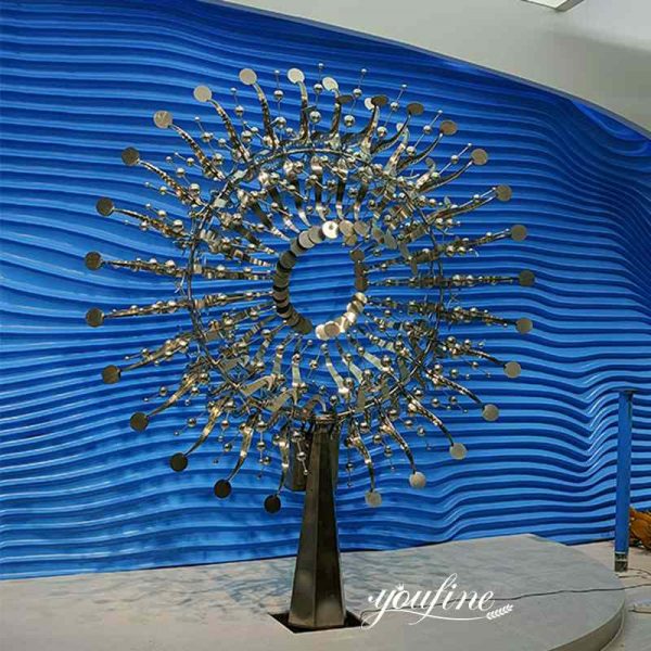 Outdoor stainless steel kinetic art sculpture for sale TKS-01