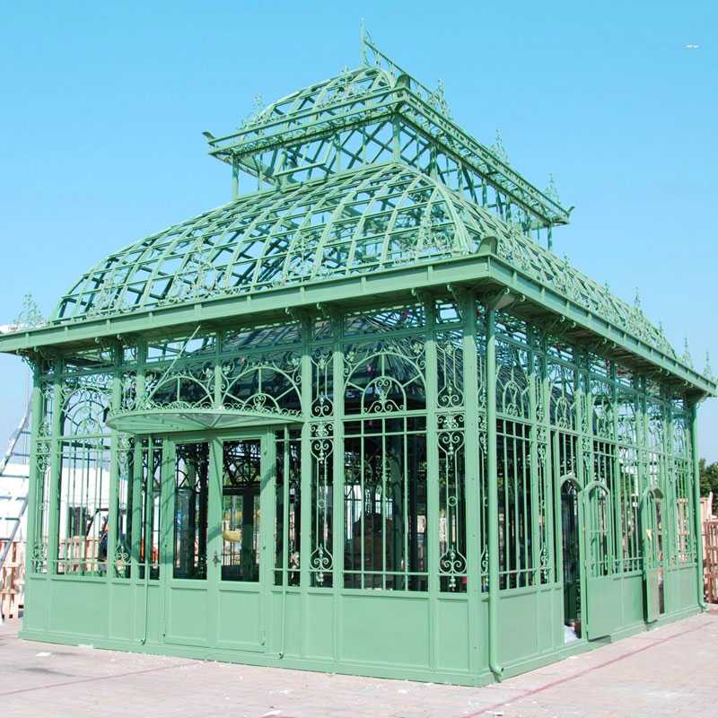 Large Greenhouse Wrought Iron Gazebo Garden Decor IOK-87