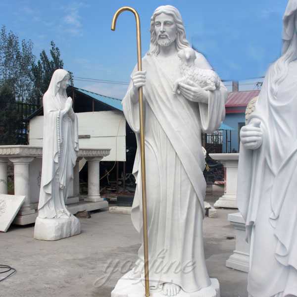 large outdoor most popular catholic sculpture christ the shepherd statue for sale