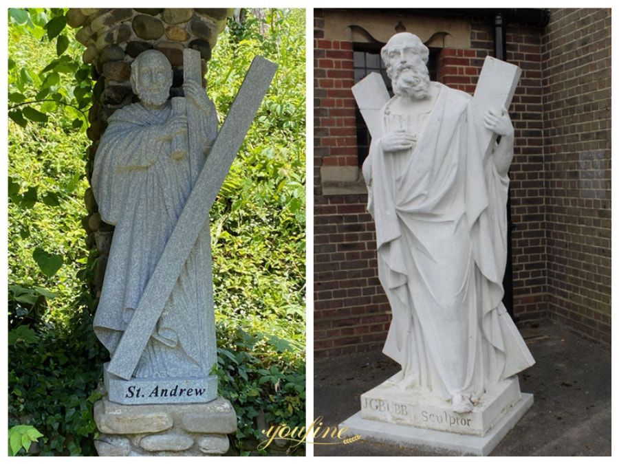 marble St. Andrew statue