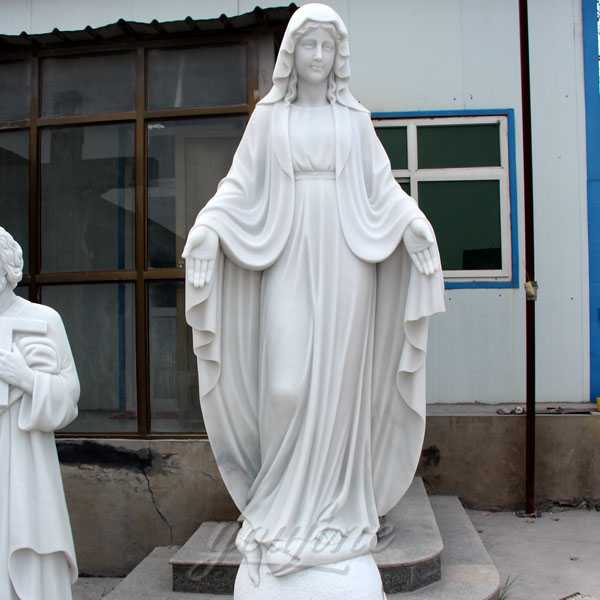 white marble our lady of mary statue for sale