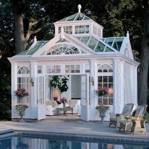 White Wrought Iron Gazebo Garden Outdoor Backyard Decor for Sale IOK-88