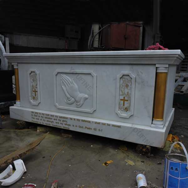 Catholic church decor marble altar table design for sale