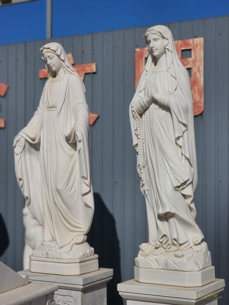 Catholic garden statues and decor blessed mother mary outdoor 