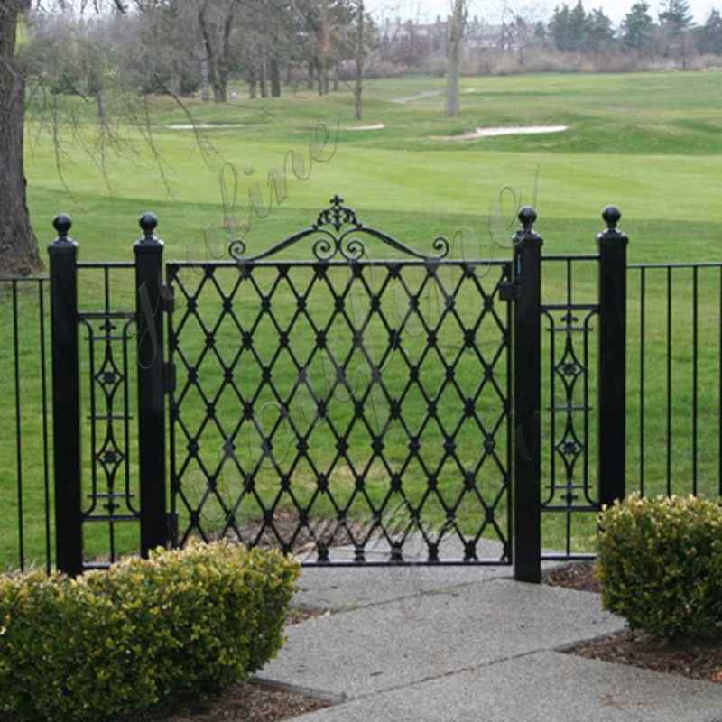 Cheap Metal Simple Wrought Iron Garden Gate and Fence Designs for Sale