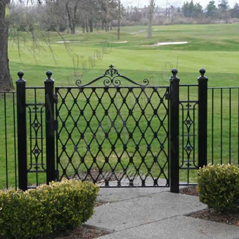 Cheap Simple Metal Wrought Iron Garden Gate and Fence Designs for Sale