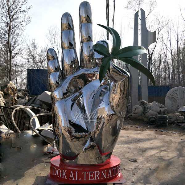 Custom made modern large metal sculptures mirror famous stainless steel sculpture for sale