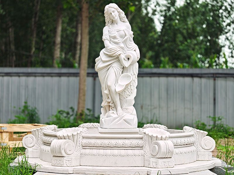 Greek statue fountain
