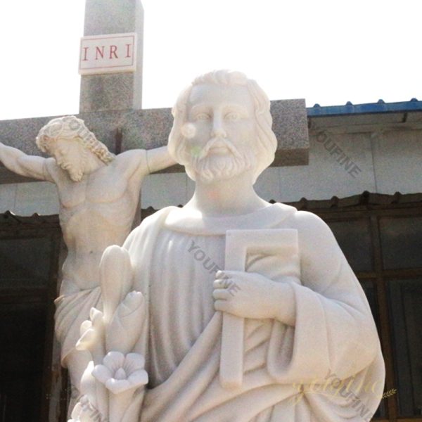 Life size catholic St. Joseph details