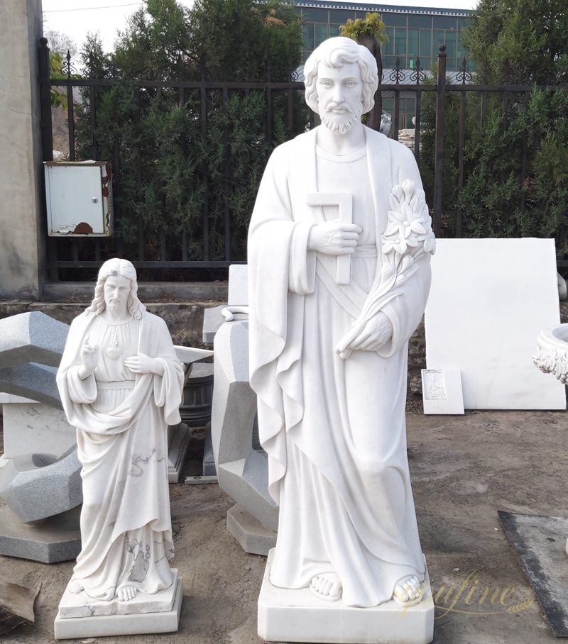 Life size catholic saint religious sculptures of St. Josep