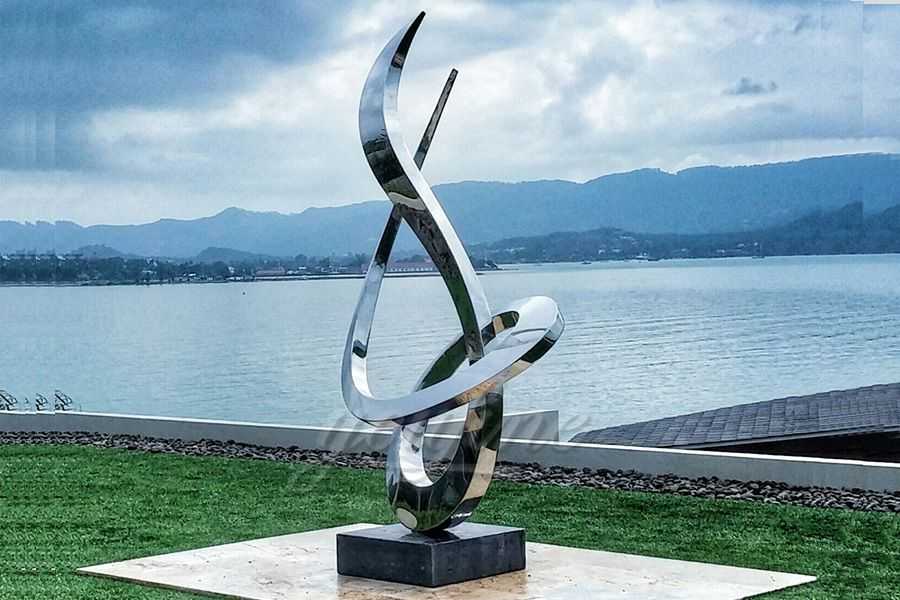 Modern Large Outdoor Stainless Steel Metal Sculpture for Outdoors SSSA-03