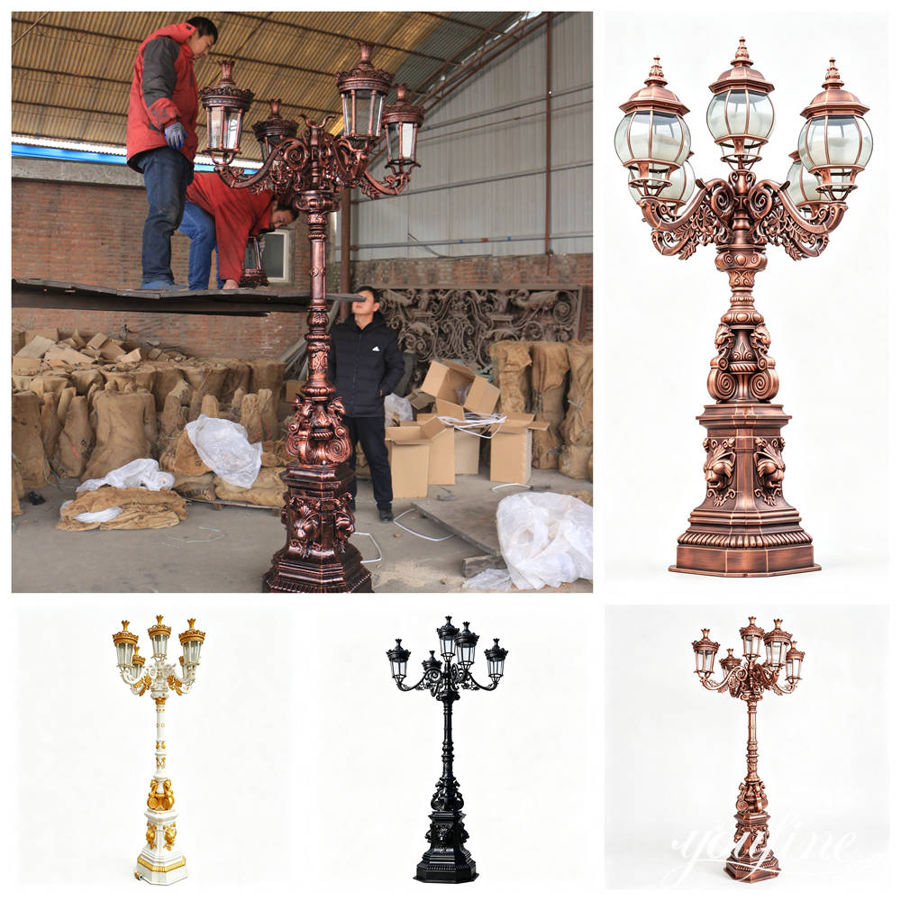 More Victorian Cast Iron Lamp designs