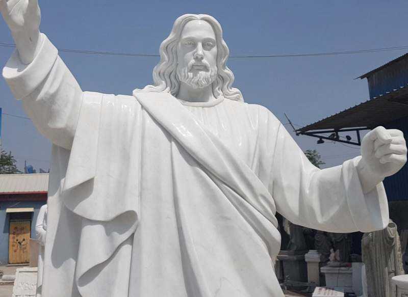 The-details-of-Jaint-catholic-white-marble-church-statues-of-christ-Jesus