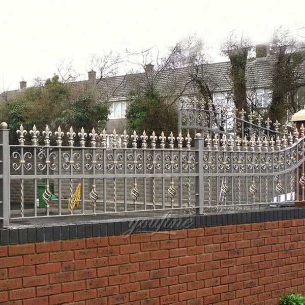 Wholesale hot dip galvanized wrought iron fence panels designs for sale