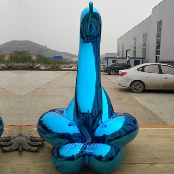 Wholesale modern stainless steel art large outdoor garden blue balloon swan replicas jeff koons for sale from china factory
