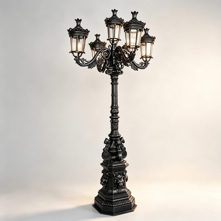 Antique Cast Iron Lamp Post for Sale IOK-140