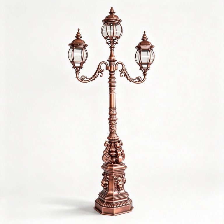 Cast Iron Outdoor Street 3 Light Lamp Post IOK-141