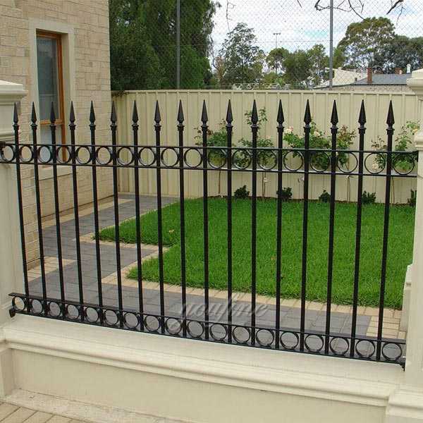 Easy decorative wrought iron gates and fences for sale from factory directly supply–IOK-136