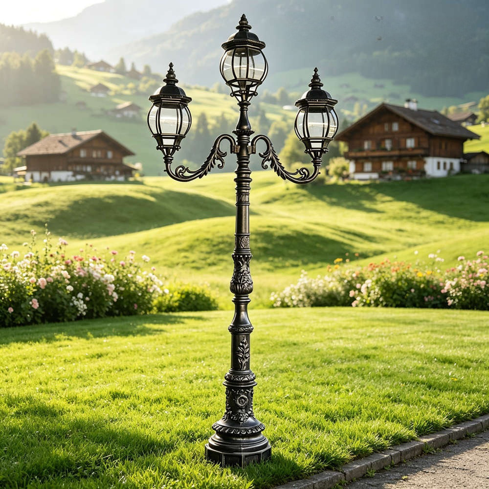 iron 3 Light lamp post application