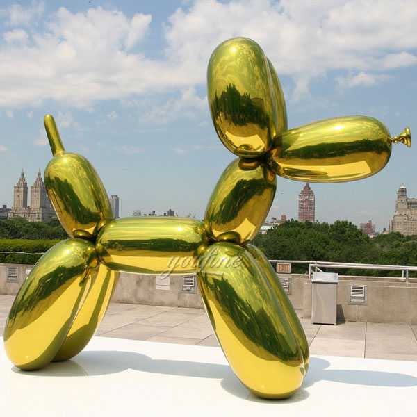 modern famous metallic balloon animals jeff koons balloon dog green design for sale