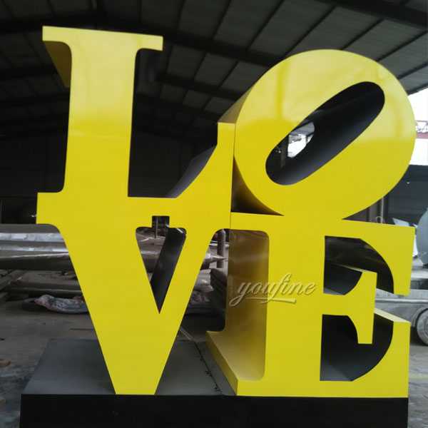 Modern Outdoor Metal Sculpture Letter LOVE Designs for Our Dutch Friend CSS-13