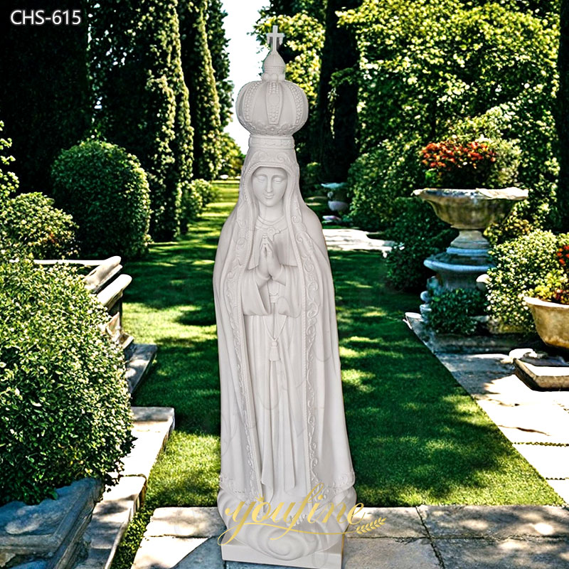 our lady of fatima marble statue