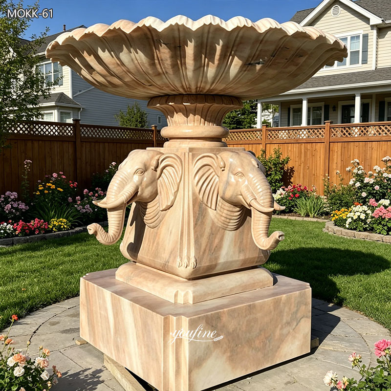 Marble Outdoor Elephant Fountain Core MOKK-61
