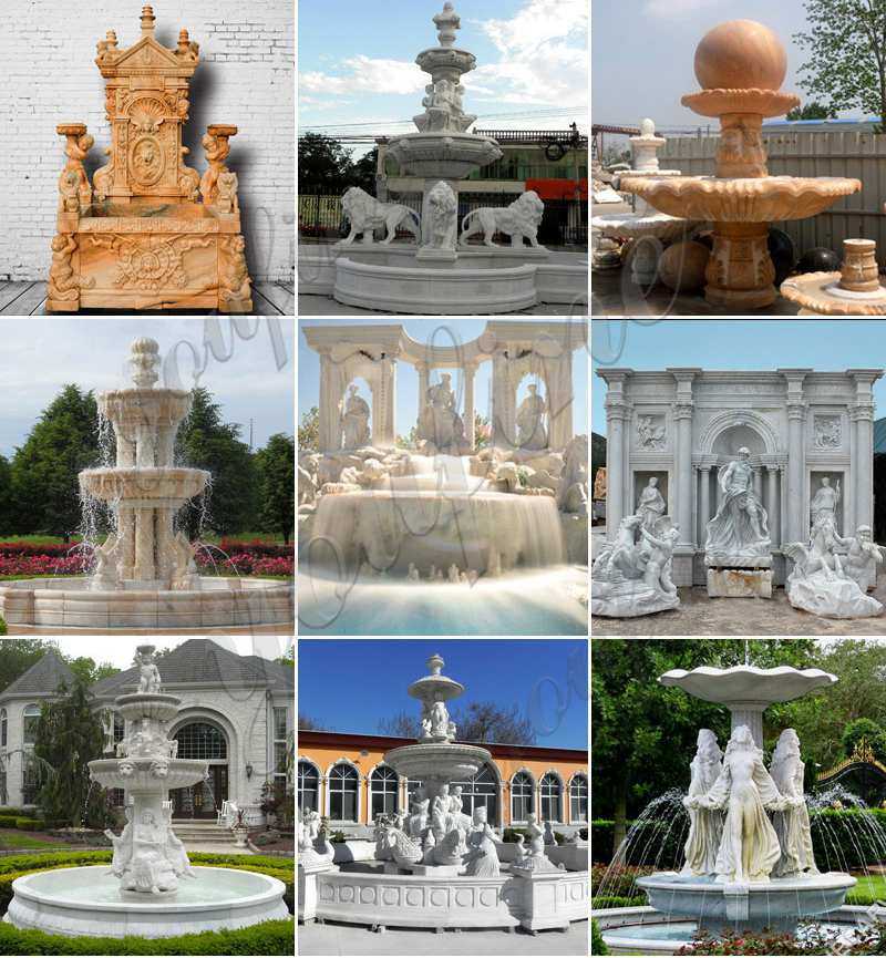 water fountain for backyard decor