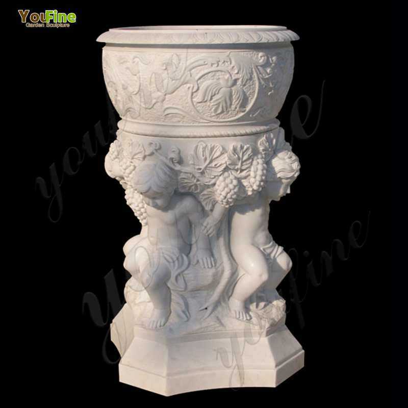 white-marble-flower-pot-decorative-plant-pots-with-luxury-child-figures-designs-round-basin-for-sale
