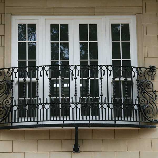 Buy exterior metal decorative juliet balcony verona designs for terrace decoration for sale--IOK-150