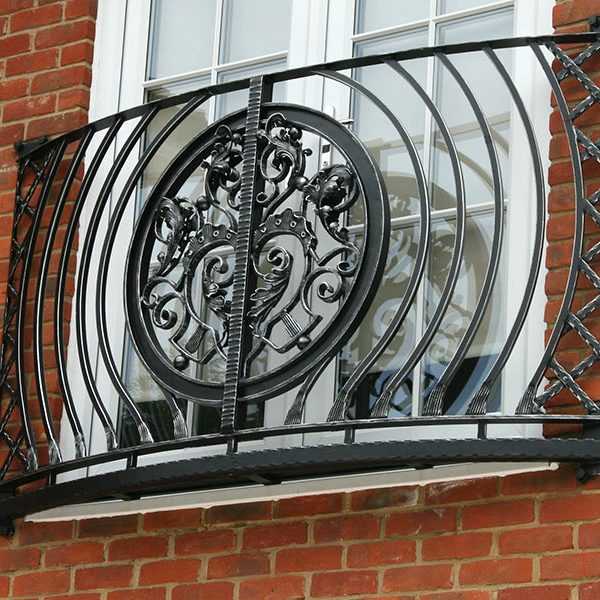 China factory custom supply wrought iron balcony railing aphrodite juliet design for sale--IOK-252