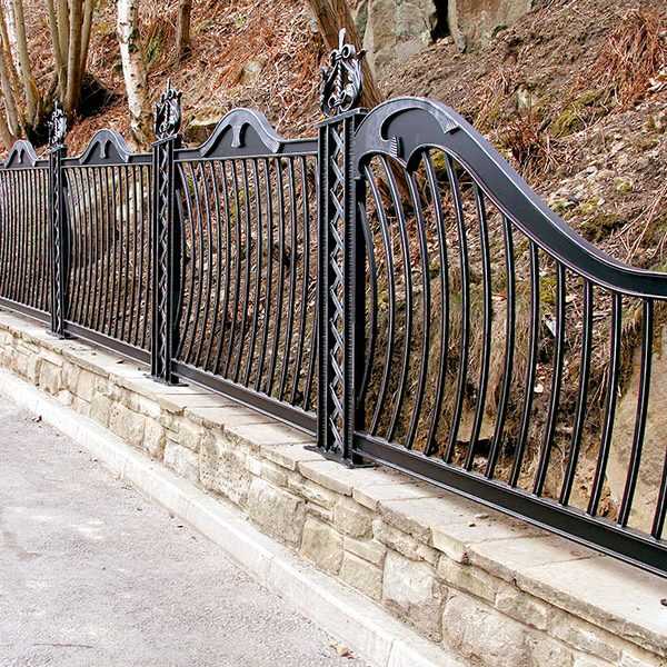 Custom luxury metal work panels cast iron railing costs for street decor for sale--IOK-211