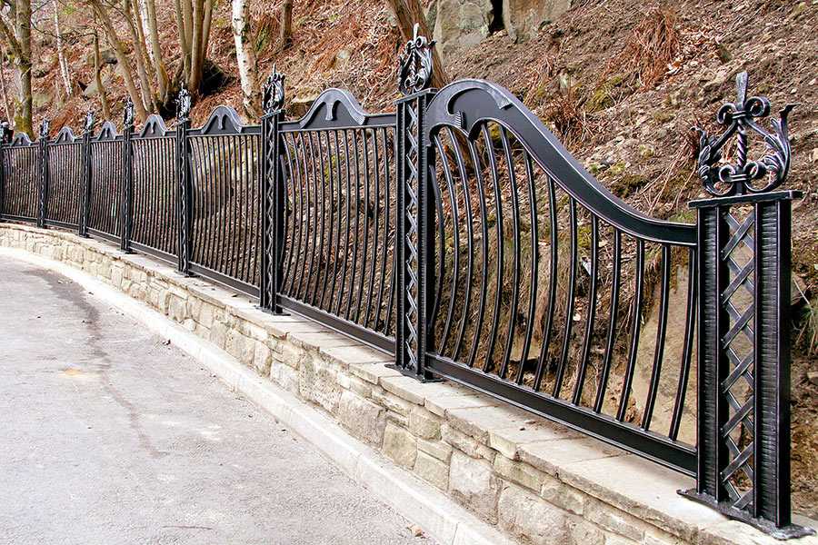 Custom luxury metal work panels cast iron railing costs for street decor for sale–IOK-211