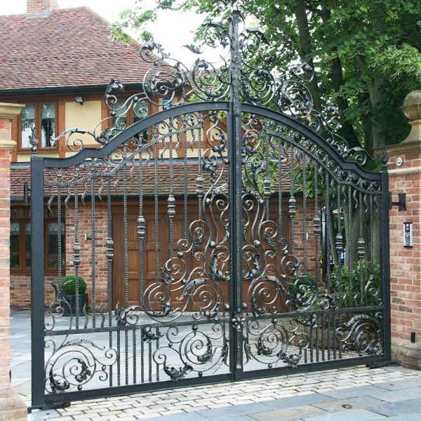 Decorative metal villa gates front door entry gates for sale