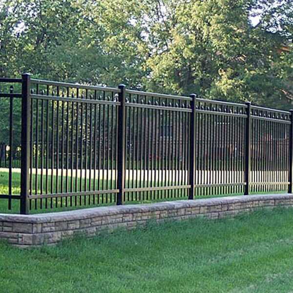 Factory supply cheap metal wrought iron fencing panels for garden guardian design for sale--IOK-210