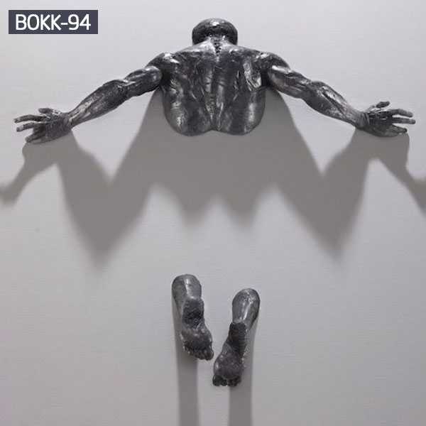 Figurative Sculptures Embedded In Gallery Walls  Matteo Pugliese Replica for Sale–BOKK-94