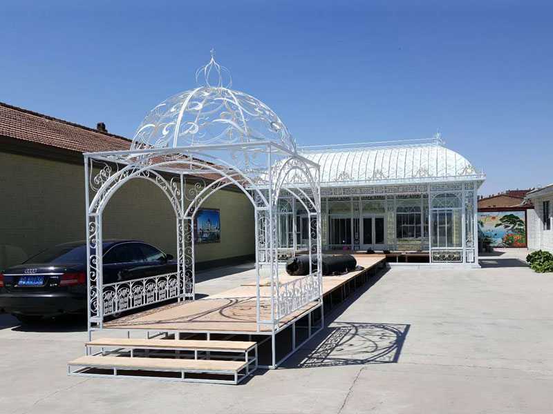 Large metal iron wedding decorative gazebo and arch designs