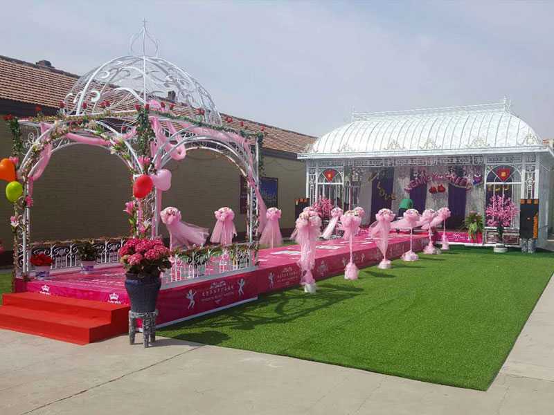 Large metal iron wedding decorative gazebo and arch feedback