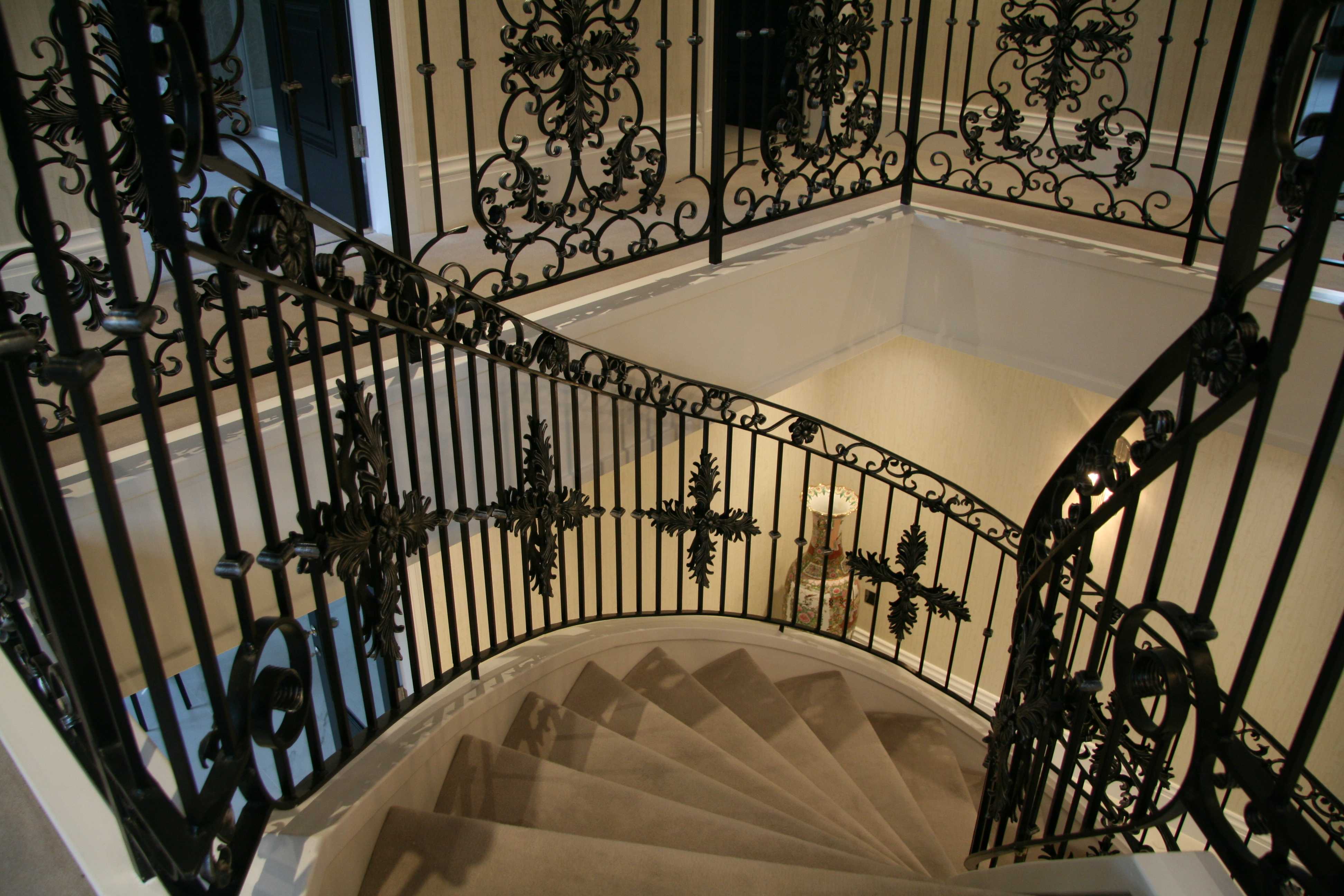 Modern Metal Stair Railings Interior Bespoke Staircases