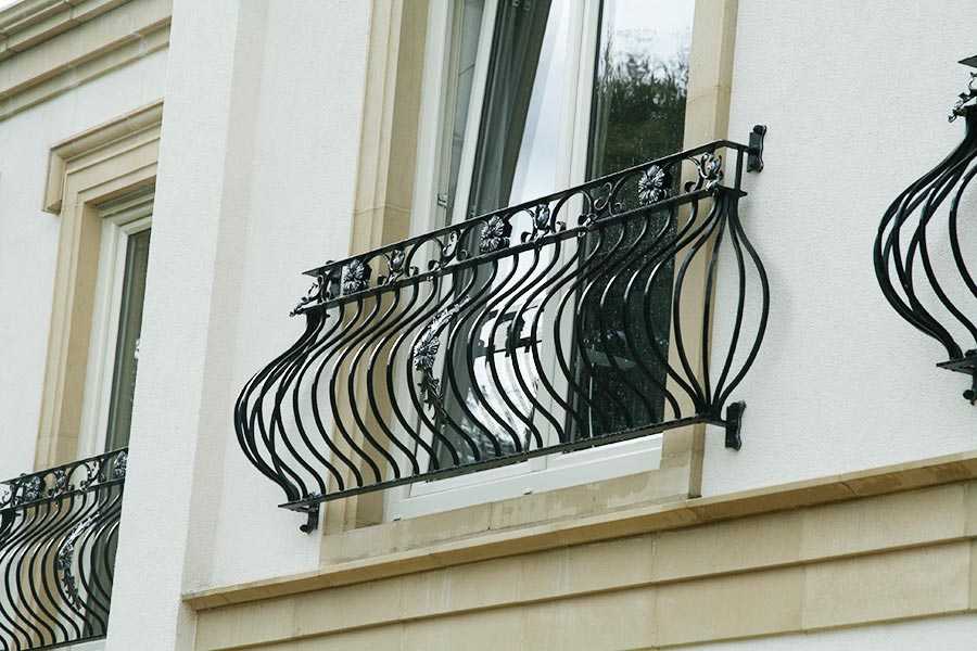 Wrought Iron Juliet balcony Railing Gardening Home Depot wholesale IOK-153