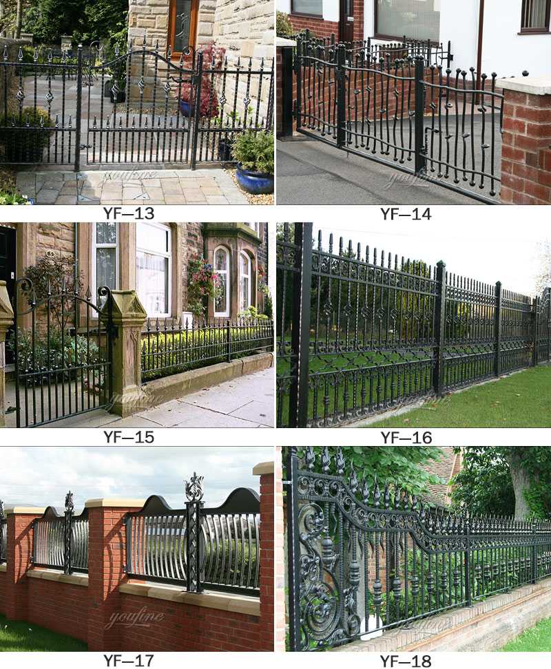 Wrought iron fencing