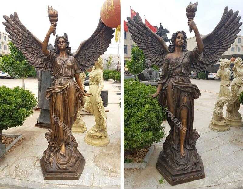 antique bronze angel statue for sale