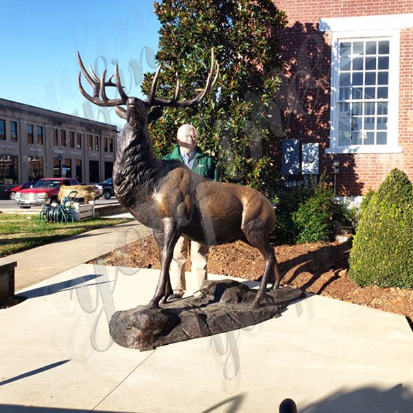 bronze deer statue life size-YouFine Sculpture Feedback