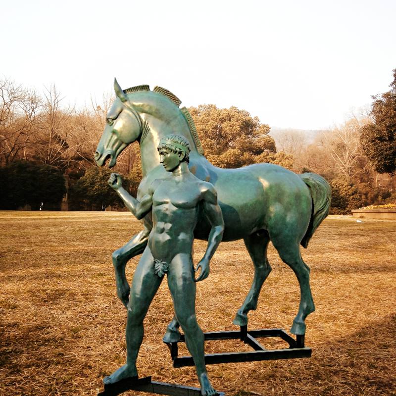 bronze horse statue life size