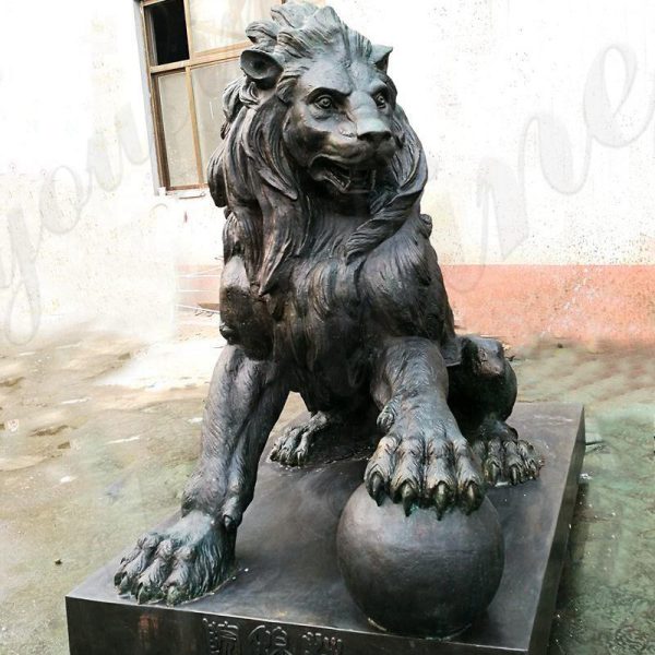 bronze-large-lion-statues